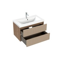 Тумба под раковину Cersanit Classic Ribble A69278, 80 см, подвесная, цвет бежевый