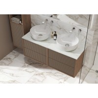 Тумба под раковину Cersanit Classic Ribble A69279, 60 см, подвесная, цвет коричневый
