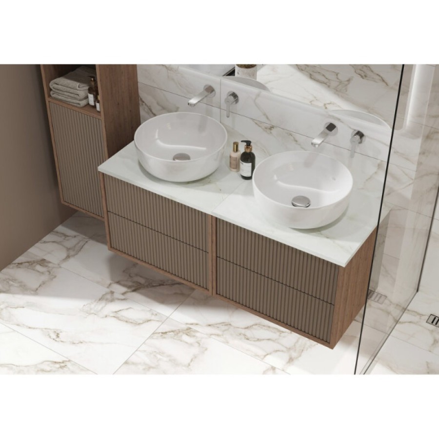 Тумба под раковину Cersanit Classic Ribble A69279, 60 см, подвесная, цвет коричневый