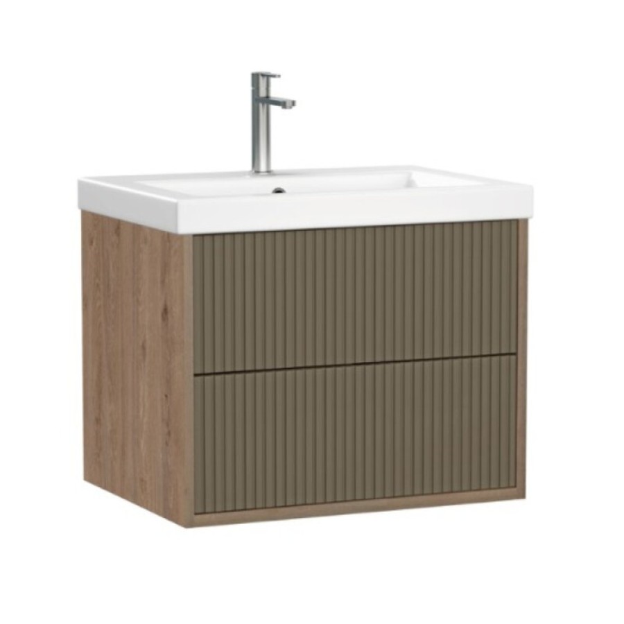 Тумба под раковину Cersanit Classic Ribble A69279, 60 см, подвесная, цвет коричневый