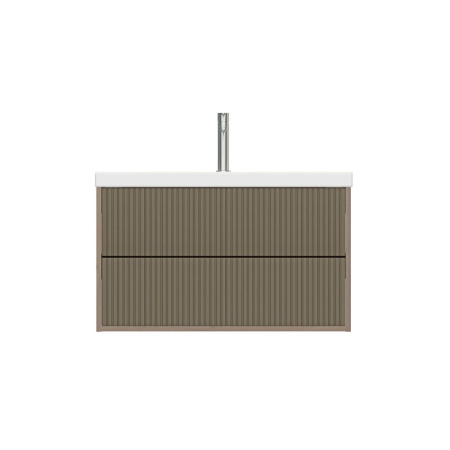 Тумба под раковину Cersanit Classic Ribble A69280, 80 см, подвесная, цвет коричневый