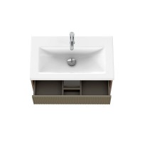 Тумба под раковину Cersanit Classic Ribble A69280, 80 см, подвесная, цвет коричневый