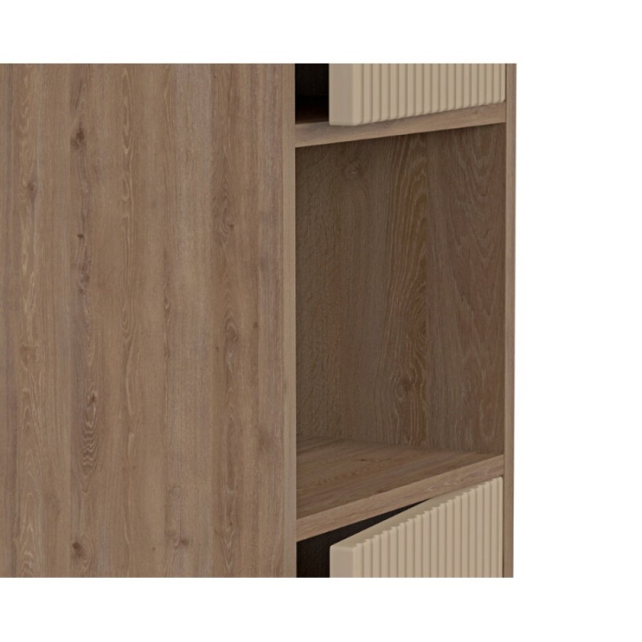 Шкаф-пенал Cersanit Classic Ribble A69281, 35 см, подвесной, цвет бежевый