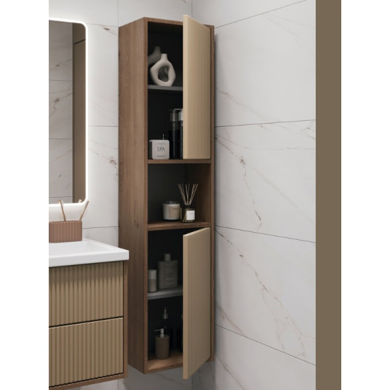 Шкаф-пенал Cersanit Classic Ribble A69281, 35 см, подвесной, цвет бежевый