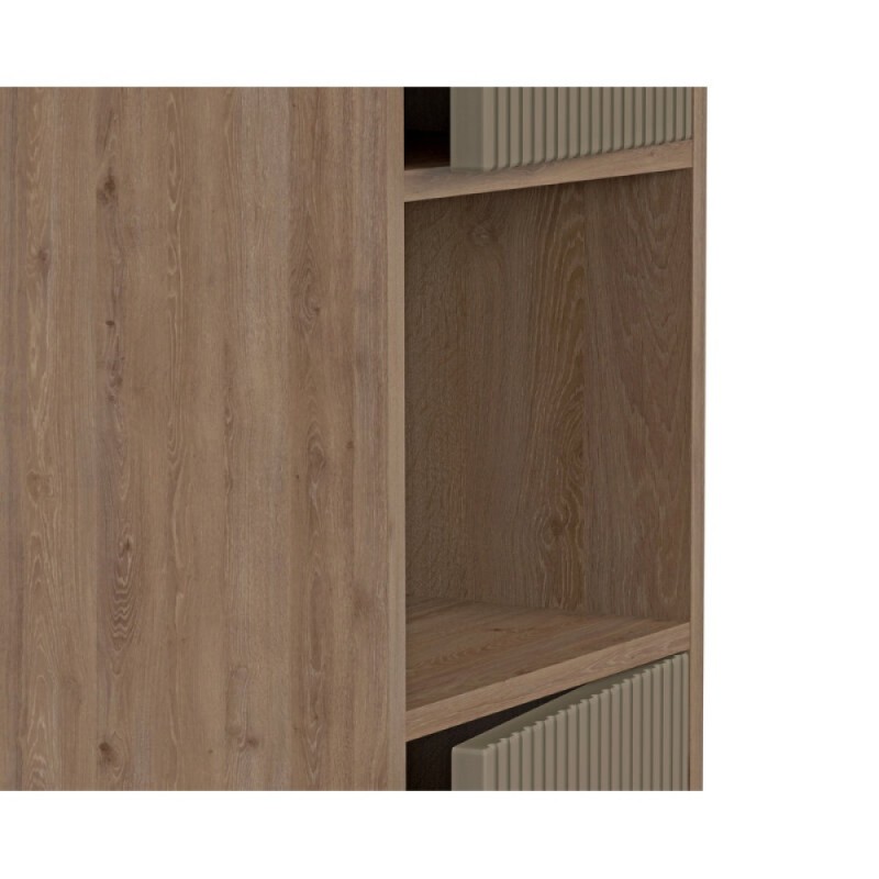 Шкаф-пенал Cersanit Classic Ribble A69282, 35 см, подвесной, цвет коричневый