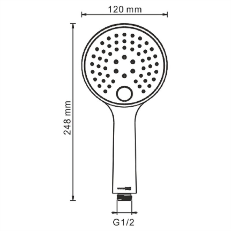 Душевая система WasserKRAFT 7100 A71207, PVD глянцевое золото