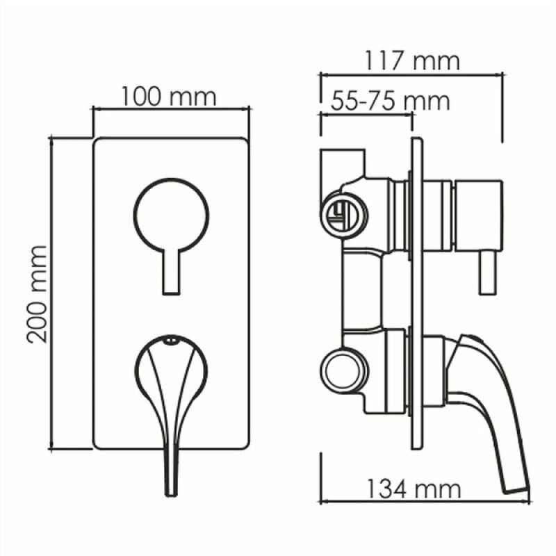 Душевая система WasserKRAFT Sauer 7100, цвет золото глянцевое, A71208