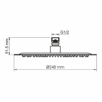 Душевая система WasserKRAFT Sauer 7100, цвет золото глянцевое, A71208