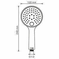 Душевая система WasserKRAFT Sauer 7100, цвет золото глянцевое, A71208
