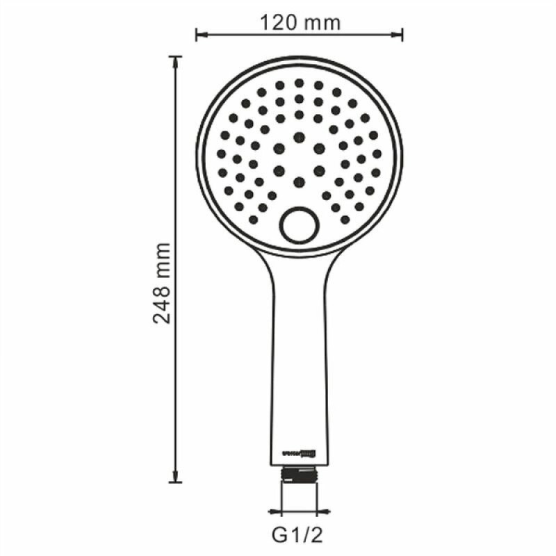Душевая система WasserKRAFT Sauer 7100, цвет золото глянцевое, A71208