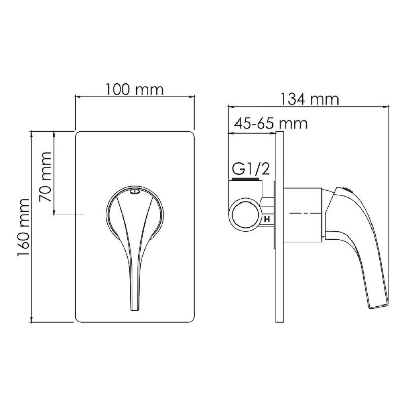 Смеситель WasserKRAFT Sauer 7100 A71573, для раковины, цвет золото глянцевое