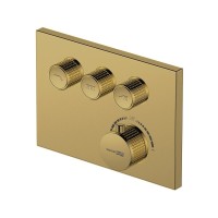 Душевая система WasserKRAFT Sauer A7158.183.261.280.197.281.187 Thermo, термостатическая, PVD золото