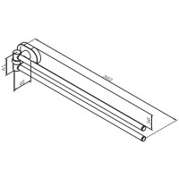 Полотенцедержатель Am.Pm Sense L A7432600, 40 см, хром