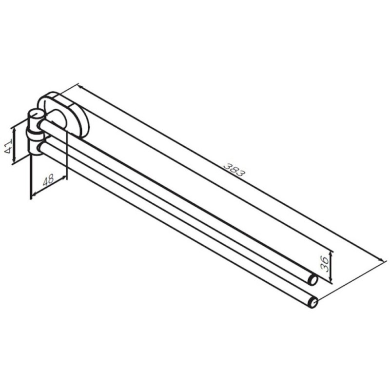 Полотенцедержатель Am.Pm Sense L A7432600, 40 см, хром