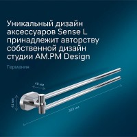 Полотенцедержатель Am.Pm Sense L A7432600, 40 см, хром