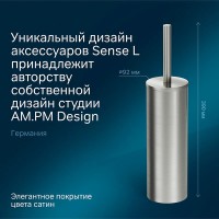 Ершик для унитаза Am.Pm Sense L, цвет нержавеющая сталь, A7433500