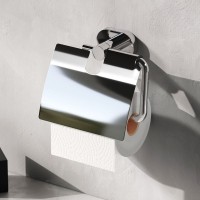 Держатель туалетной бумаги Am.Pm Sense L A74341400 с крышкой, хром