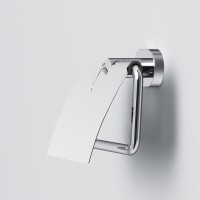 Держатель туалетной бумаги Am.Pm Sense L A74341400 с крышкой, хром
