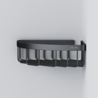 Полка Am.Pm Sense L A7452122, угловая, 1 ярус, черная матовая