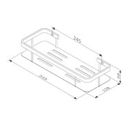 Полка Am.Pm Sense L A7453100, хром