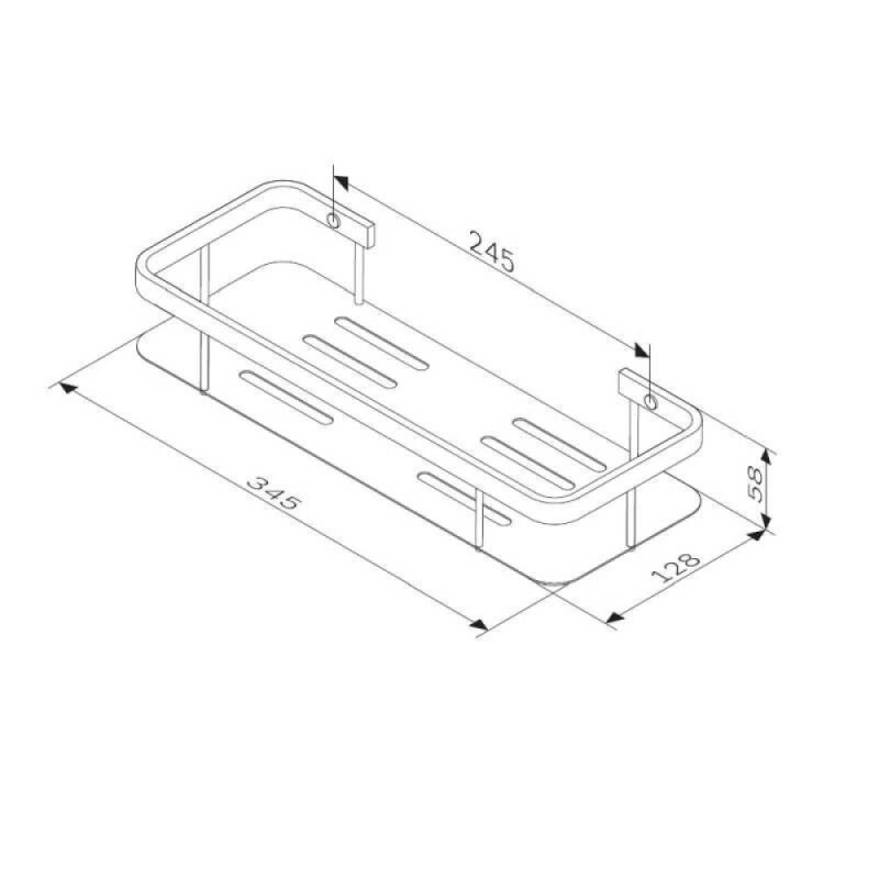 Полка Am.Pm Sense L A7453100, хром