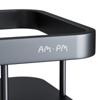 Полка Am.Pm Sense L A7453222, 2 яруса, черная матовая