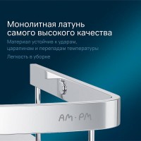 Полка Am.Pm Sense L A7454100, угловая, хром