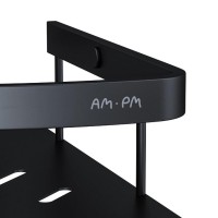 Полка Am.Pm Sense L A7454122, угловая, 1 ярус, черная матовая