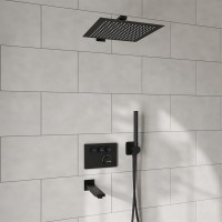 Душевая система WasserKRAFT Elbe A7458.219.162.302.240.217.220 Thermo, термостатическая, черная матовая
