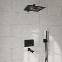 Душевая система WasserKRAFT Elbe A7458.219.162.302.240.217.220 Thermo, термостатическая, черная матовая