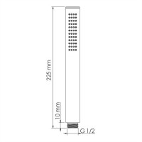 Душевая система WasserKRAFT Elbe A7458.219.162.302.240.217.220 Thermo, термостатическая, черная матовая