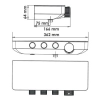 Душевая система WasserKRAFT Elbe A7499.090.116.010.127.011 Thermo, термостатическая, хром