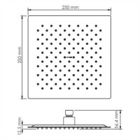 Душевая система WasserKRAFT A7651.303.183.256.280.197.346, для душа, PVD-покрытие, цвет золото глянцевое