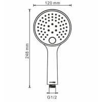 Душевая система WasserKRAFT A7651.304.305.183.208.280.197.348, PVD золото