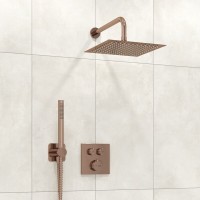 Душевая система WasserKRAFT Asphe A7748.338.329.290.292.291 Thermo, термостатическая, PVD розовое золото
