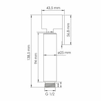 Гигиенический душ Wasserkraft Asphe A7751.290.292.335, со смесителем, PVD розовое золото