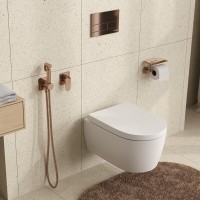 Гигиенический душ Wasserkraft Asphe A7751.290.292.335, со смесителем, PVD розовое золото