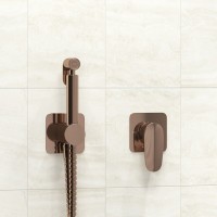 Гигиенический душ Wasserkraft Asphe A7751.290.292.335, со смесителем, PVD розовое золото