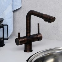 Смеситель WasserKRAFT A8047, для кухонной мойки, под фильтр, темная бронза