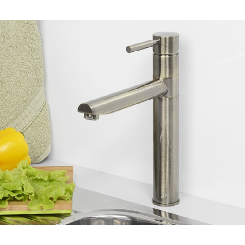 Смеситель WasserKRAFT А8137 для кухни с поворотным изливом, светлая бронза