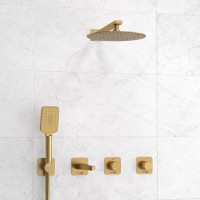 Душевая система WasserKRAFT Schunter 8200, со смесителем, цвет золото матовое, A8251.307.308.180.259.285.194.201