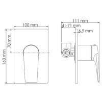 Душевая система WasserKRAFT 8400 A84182, PVD-покрытие, оружейная сталь