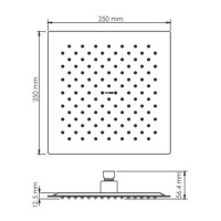 Душевая система WasserKRAFT 8400 A84182, PVD-покрытие, оружейная сталь