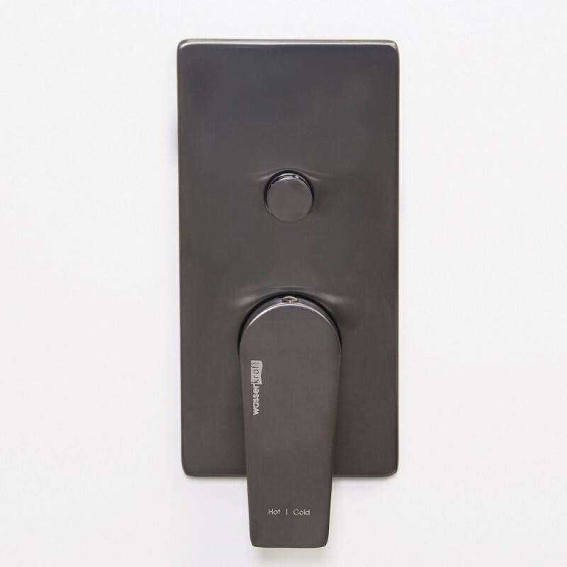 Душевая система WasserKRAFT, вороненая сталь, gunmetal, A84202