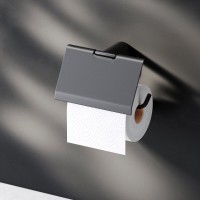 Держатель туалетной бумаги с крышкой Am.Pm X-Joy A84341422 черный матовый