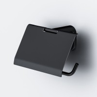Держатель туалетной бумаги с крышкой Am.Pm X-Joy A84341422 черный матовый