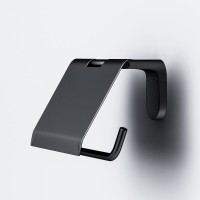 Держатель туалетной бумаги с крышкой Am.Pm X-Joy A84341422 черный матовый