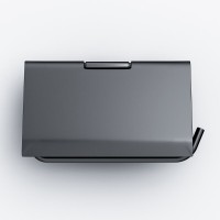 Держатель туалетной бумаги с крышкой Am.Pm X-Joy A84341422 черный матовый