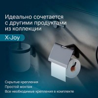 Держатель туалетной бумаги с крышкой Am.Pm X-Joy A84341422 черный матовый