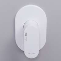 Смеситель WasserKRAFT Mindel 8500 A85593, для раковины, цвет белый Soft-touch